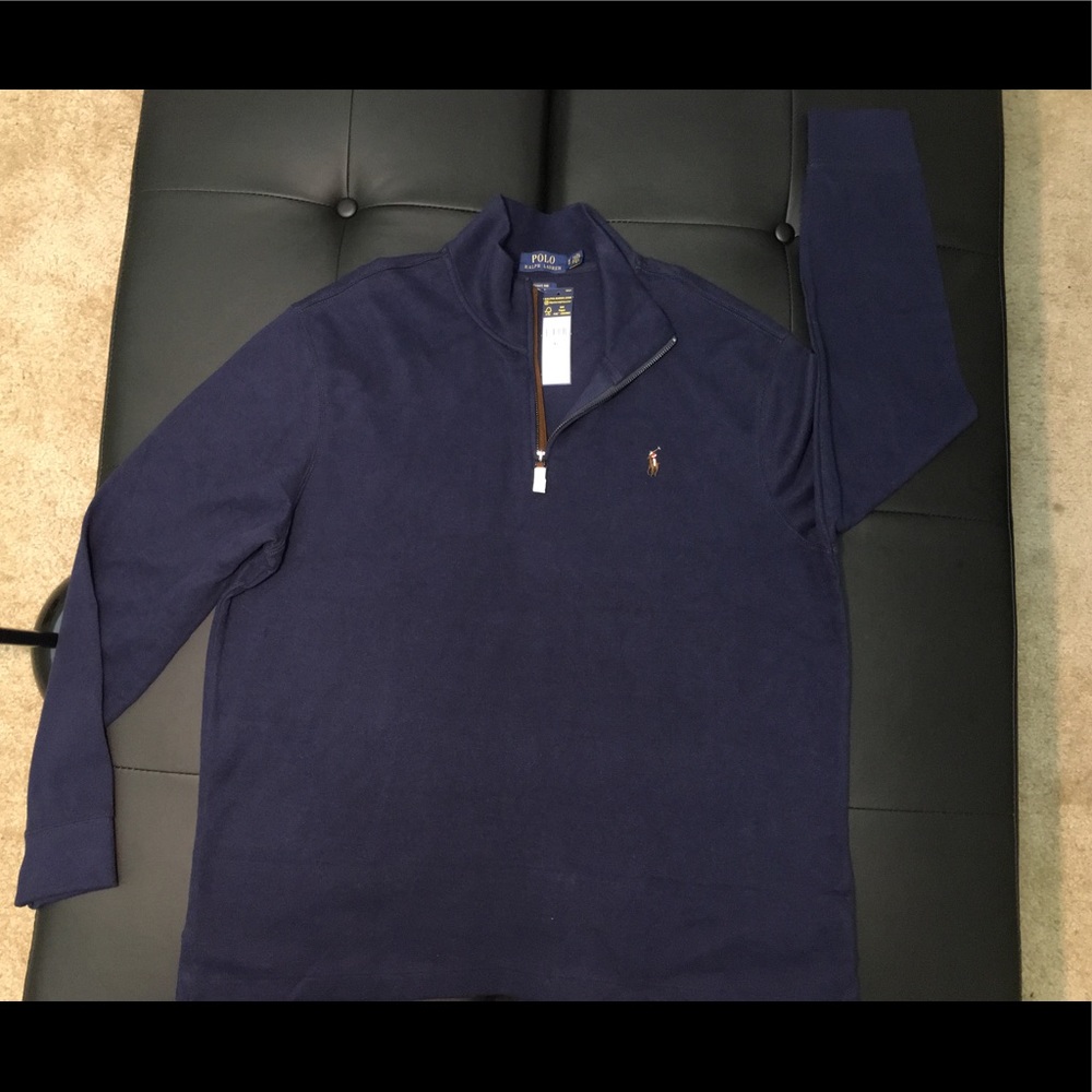 Polo Ralph Lauren 3/4 zip pullover estate rib